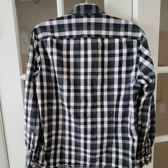 Kenneth Cole New York Green & Navy Flannel Shirt - Picture 10 of 12